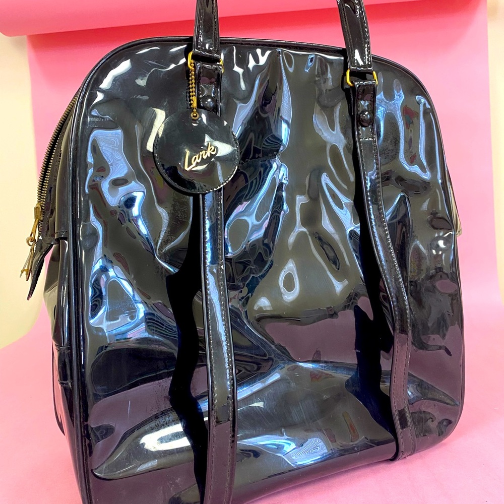Lark Vinyl Bag Midcentury Travel Overnight carry on bag